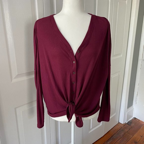 a.n.a Tops - a.n.a | {PL} Long Sleeve Henley